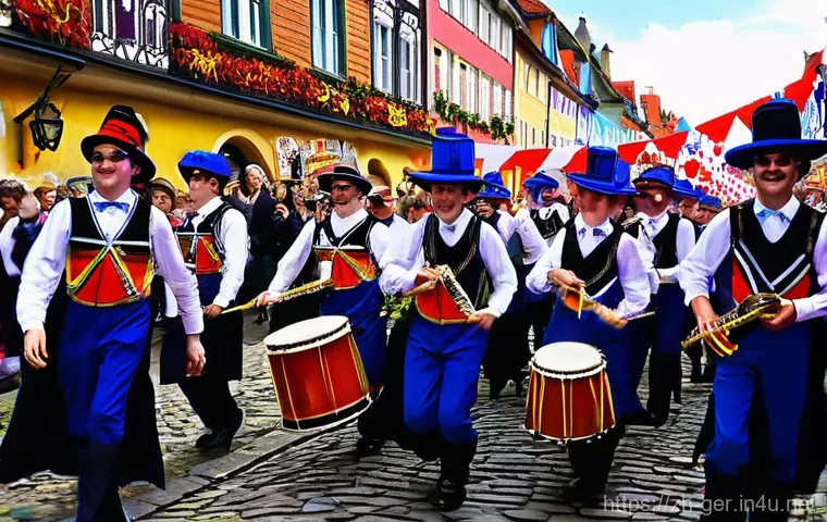 독일 국경일과 공휴일 - **Prompt: Joyful German Easter Celebration**
    An idyllic and bright outdoor scene of a German fam...