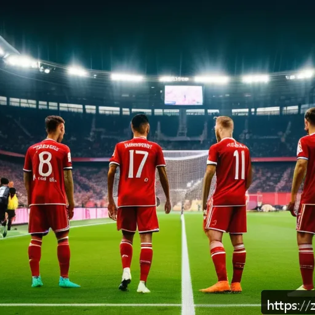 독일 축구 리그 역사 - A dynamic and intense scene of a Bundesliga football match showcasing Bayern Munich’s modern tactica...